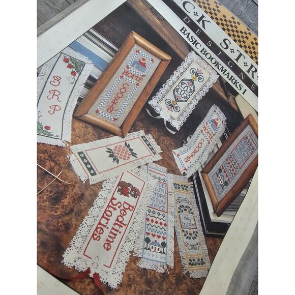 Vtg Back Street Designs Basic Bookmarks I Needlepoint Cross Stitch NOS Rare - Picture 3 of 5